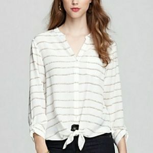 Joie Edaline B rope silk blouse